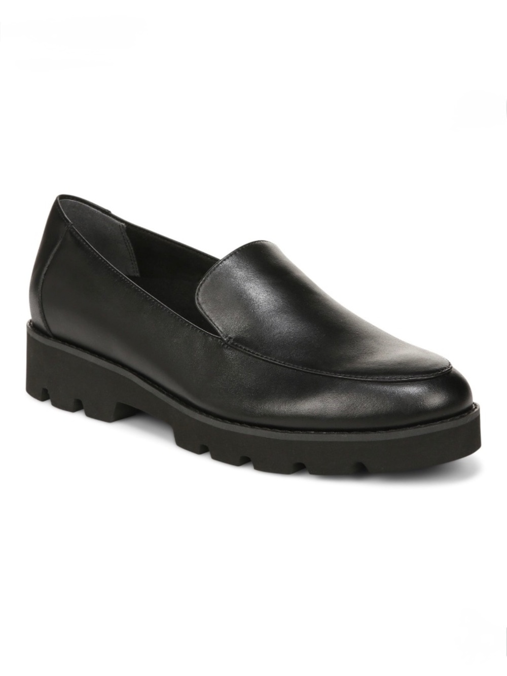 Vionic Kensley Women's Size US 7 Black Nappa Leather Slip-On Loafer Shoes